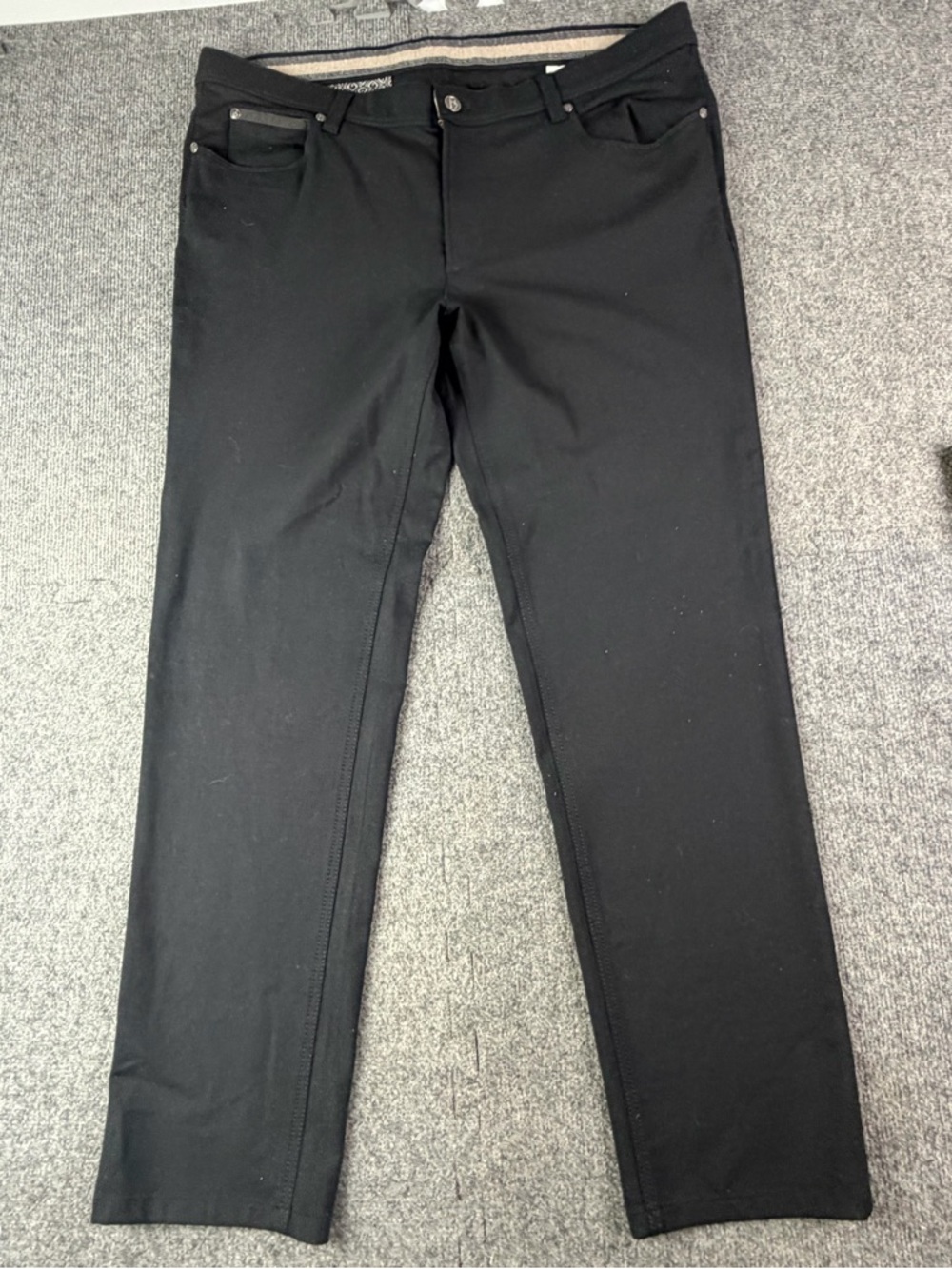 Hiltl Perfetto Mens Wool Blend 5 Pocket Pants Size 38x31 Black
